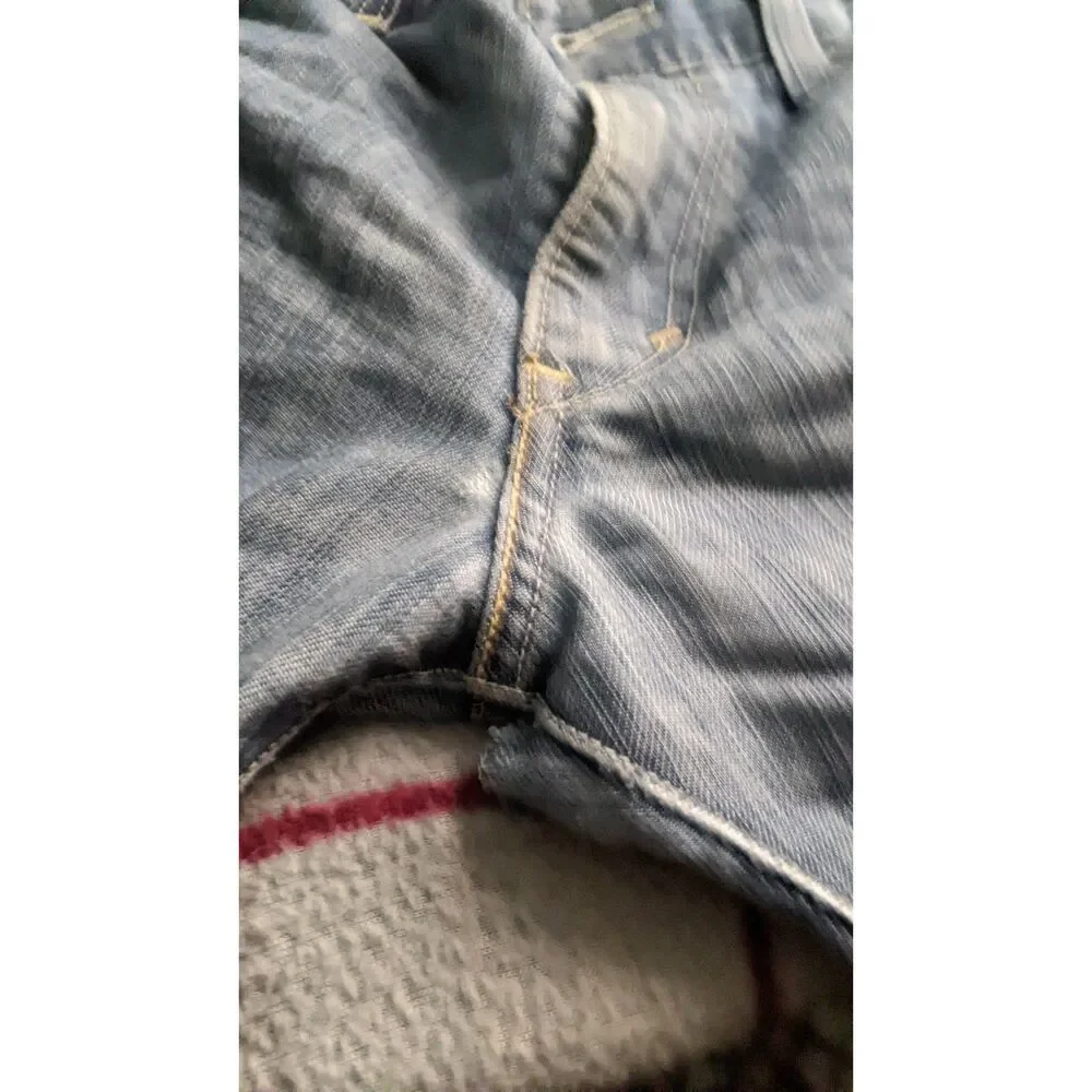 Levi's 511 skinny 34x32 men's medium NOTE distressed seat / gusset